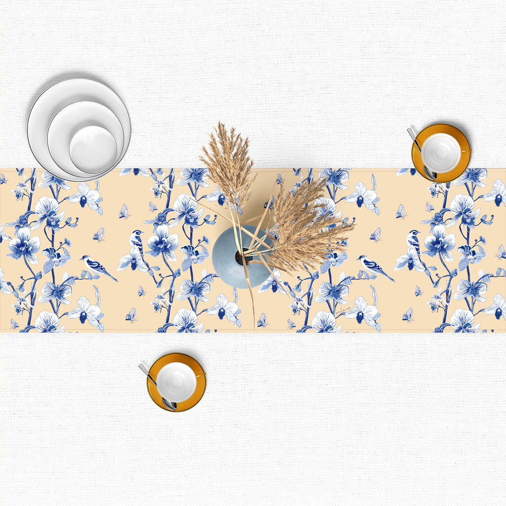 ORCHID RHAPSODY' Velvet Table Runner (Pre-Order) | Gifting & Decor