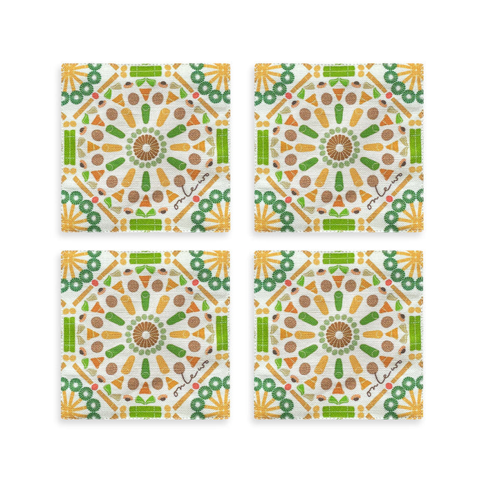 ‘KUEH TILE’ Fabric Coasters