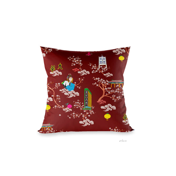 ‘CHINATOWN’ Velvet Cushion Cover