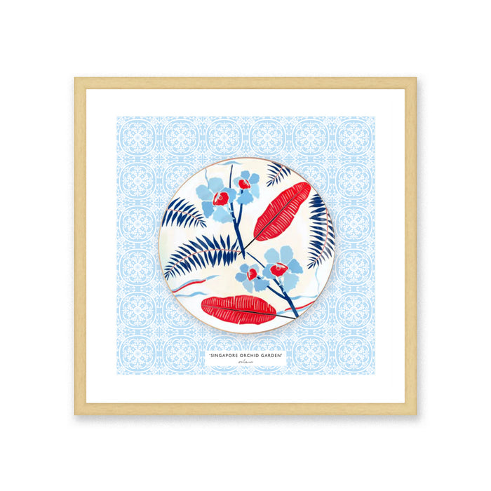 「シンガポールオーキッドガーデンプレート」