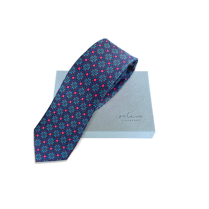 ‘PERANAKAN TILE’ Silk Tie