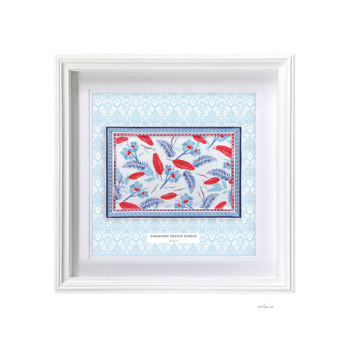 ‘SINGAPORE ORCHID GARDEN’ Framed Tray (with gift box)