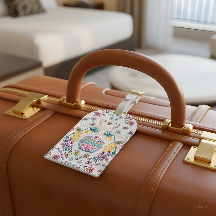 'PERANAKAN STORY' Leather Access Card Holder x Luggage Tag
