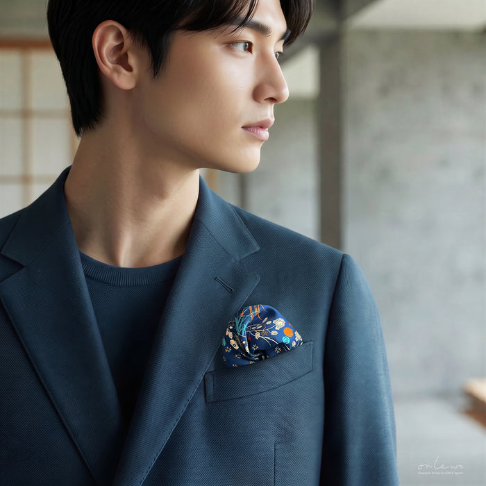‘PERANAKANIA’ Silk Pocket Square