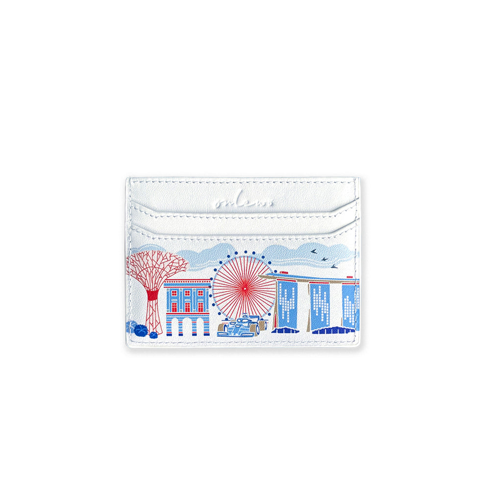 SPECTACULAR SINGAPORE' Leather Card Holder | Singapore Gifts and