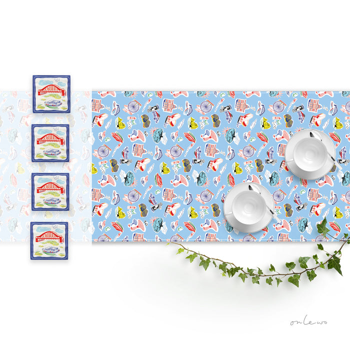 'THE SINGAPORE WELCOME' Runner & Coasters Gift Set
