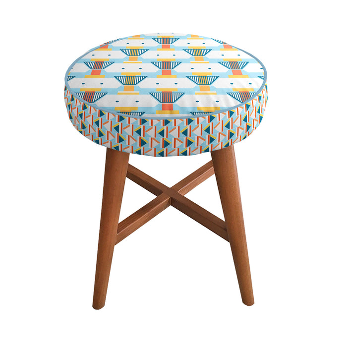 'VINTAGE STAR TILE' Velvet Upholstery Fabric