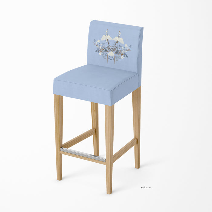 'PERANAKANIA / VINTAGE STAR TILE' Velvet Upholstery Fabric