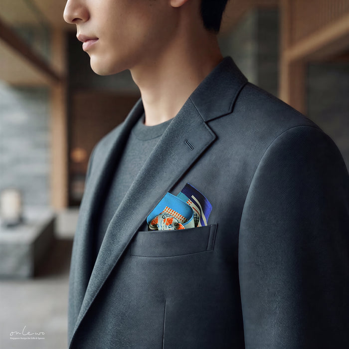 ‘COLOURFUL SINGAPORE’ Silk Pocket Square