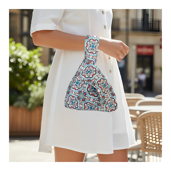 「オーキッドバティック」ノットバッグ