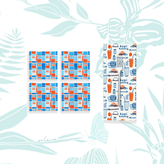 「シンガポールライフ」コースター＆ナプキンセット
