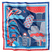 Onlewo 'Colourful Singapore' 90cm mulberry silk scarf — vibrant celebration of Singapore's heritage, nature and urban life in bold contemporary colours