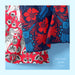 Onlewo 'Singapore Orchid' silk scarf flat lay — intricate orchid pattern in contemporary colours, designed in Singapore by Onlewo