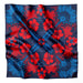 Onlewo 'Singapore Orchid' 90cm mulberry silk scarf — modern rendition of Singapore's national orchid in vibrant contemporary colours, Singapore-designed gift