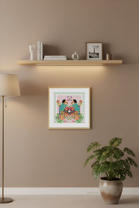 'GLORIOUS NYONYA' Framed Print