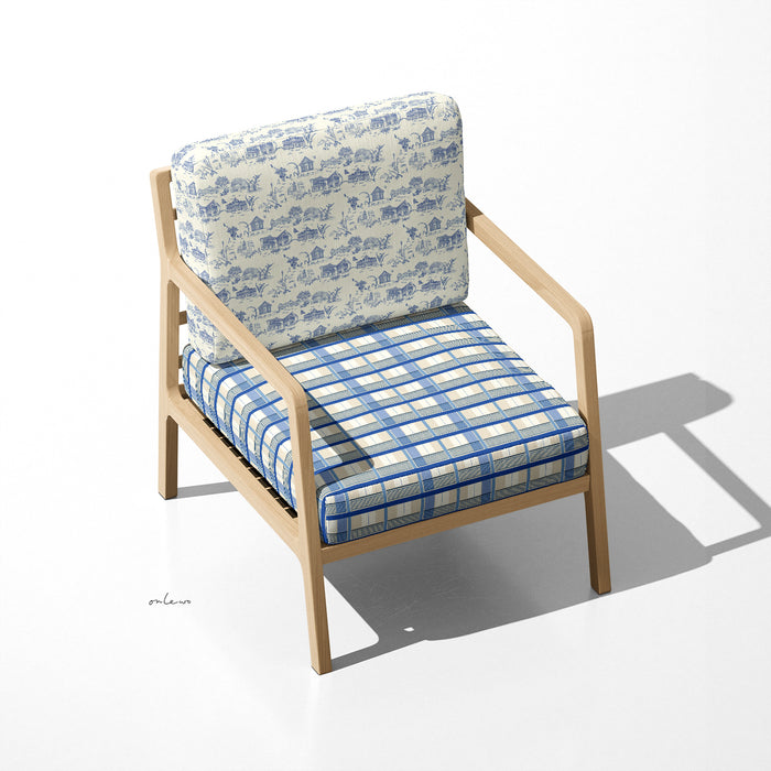 'CITY IN THE GARDEN / MY HOME HDB FLAT' Velvet Upholstery Fabric