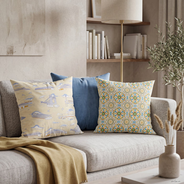 ‘KUEH TILE’ Velvet Cushion Cover