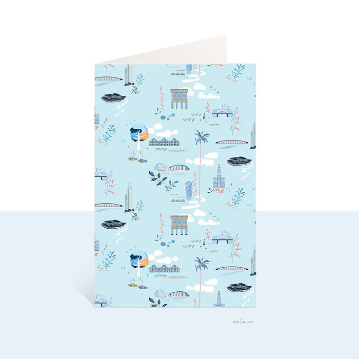 「シンガポールリバー」グリーティングカード