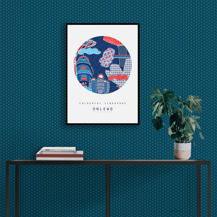 「カラフルなシンガポール」ポスター
