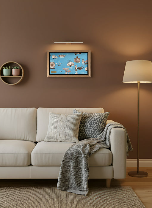 ‘DOWNTOWN’ Framed Velvet Art