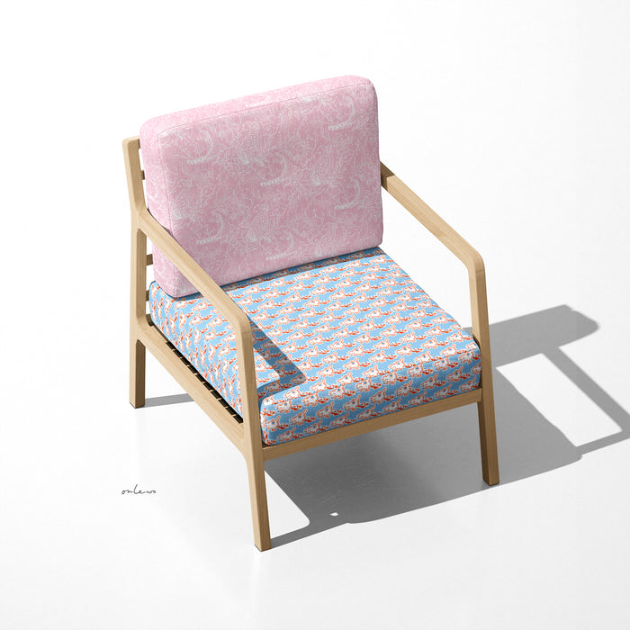 'MOONLIGHT FORESTERS / BLK 26 JALAN KLINIK/ DRAGON PLAYGROUND' Velvet Upholstery Fabric